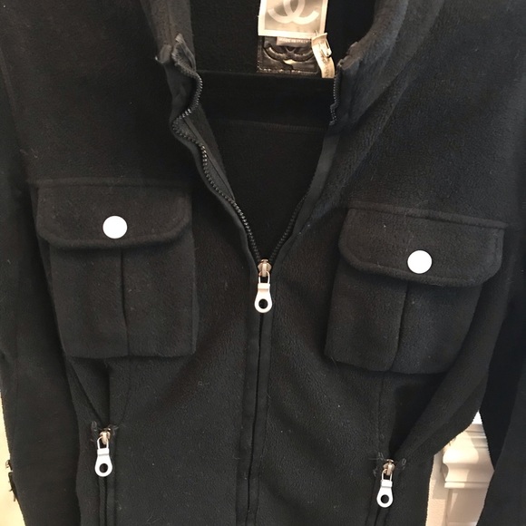 chanel zip up jacket